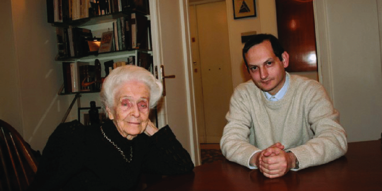Dr. Matteo Bertelli with Rita Levi-Montalcini
