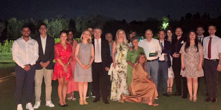 The celebration of the eightieth birthday of Eraldo and Maria Margherita, the generous donors of the San Felice del Benaco Non-Profit Biomedical Research Center in Italy, which houses the MAGI group