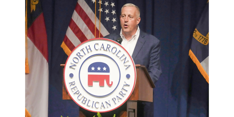 Republican National Committee RNC Chairman Michael Whatley